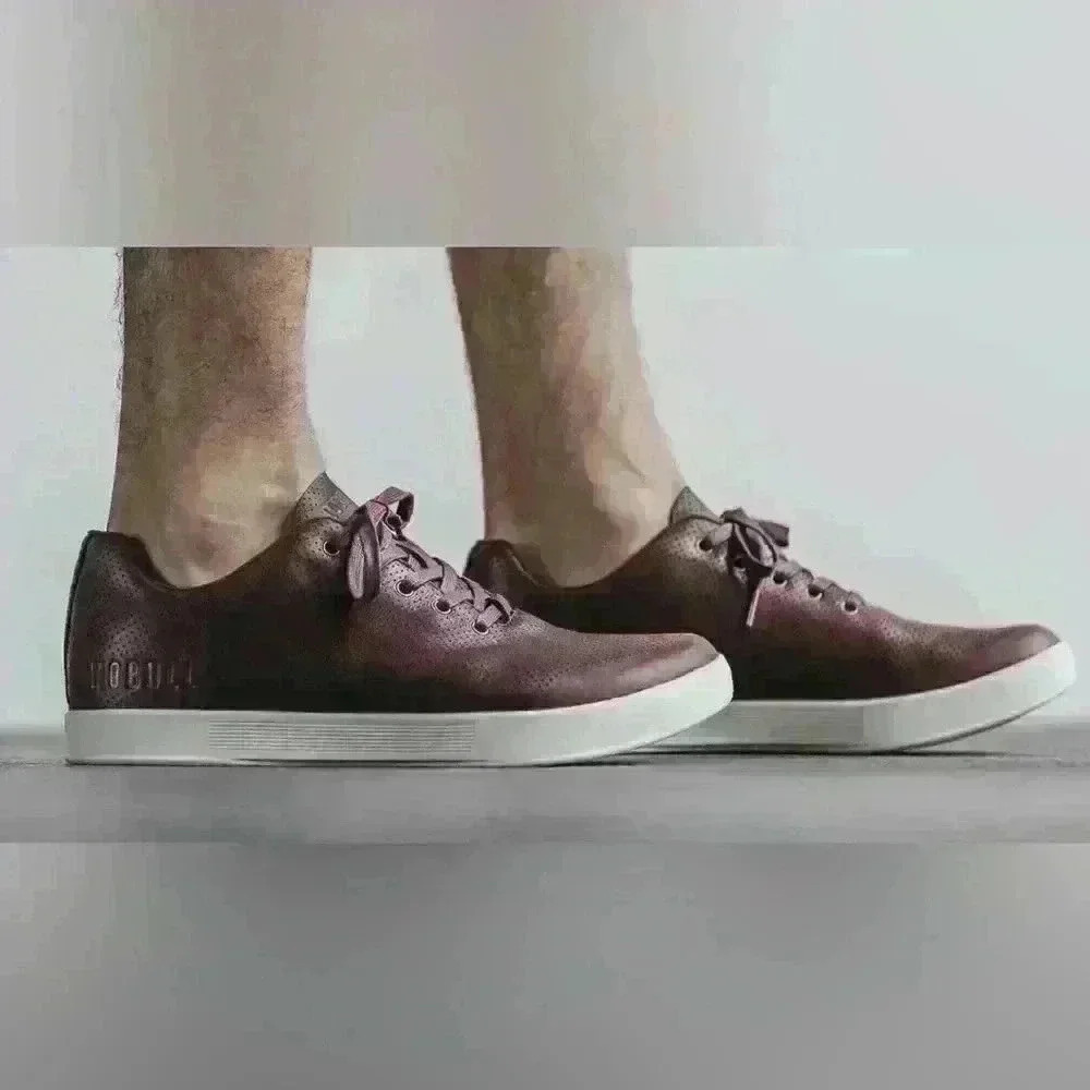NOBULL BURGUNDY LEATHER TRAINER (unisex) Men’s Size 8, Women’s Size 9.5